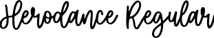 Herodance Regular font | Herodance.otf