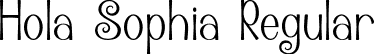 Hola Sophia Regular font | Hola Sophia.ttf