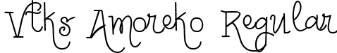 Vtks Amoreko Regular font | Vtks Amoreko.ttf