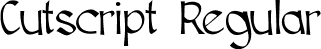 Cutscript Regular font | Cutscript.ttf