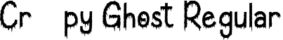 Creepy Ghost Regular font | Creepy Ghost.ttf