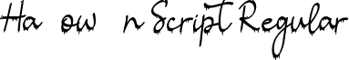 Halloween Script Regular font | Halloween Script.ttf