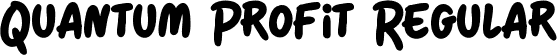 Quantum Profit Regular font | Quantum Profit.ttf