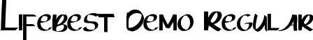 Lifebest Demo Regular font | LifebestDemoRegular.ttf