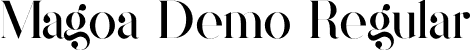 Magoa Demo Regular font | MagoaDemo.otf