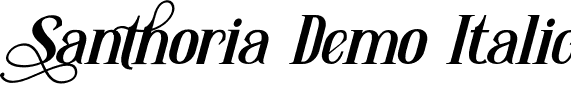 Santhoria Demo Italic font | SanthoriaDemo-Italic.otf