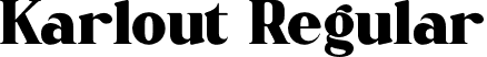 Karlout Regular font | Karlout.ttf