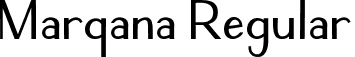 Marqana Regular font | Marqana.ttf