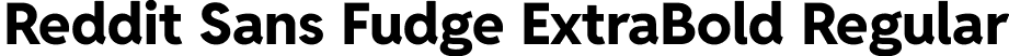 Reddit Sans Fudge ExtraBold Regular font | RedditSansFudge-ExtraBold.ttf