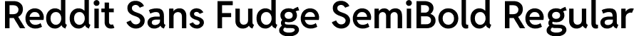 Reddit Sans Fudge SemiBold Regular font | RedditSansFudge-SemiBold.ttf