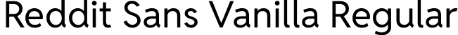 Reddit Sans Vanilla Regular font | RedditSansVanilla-Regular.ttf