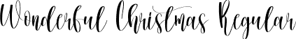 Wonderful Christmas Regular font | Wonderful Christmas.ttf