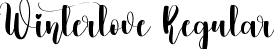 Winterlove Regular font | Winterlove.ttf