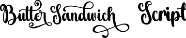 ButterSandwich Script font | Butter Sandwich Script.otf