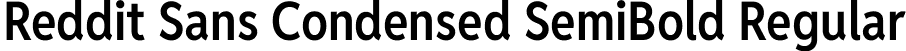 Reddit Sans Condensed SemiBold Regular font | RedditSansCondensed-SemiBold.ttf