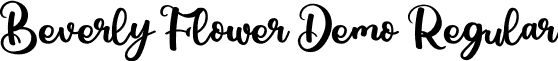 Beverly Flower Demo Regular font | BeverlyFlowerDemo.otf