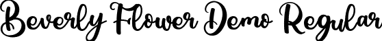 Beverly Flower Demo Regular font | BeverlyFlowerDemo.ttf