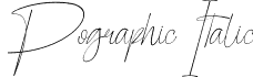 Pographic Italic font | Pographic Italic Font.ttf