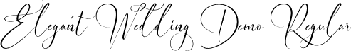 Elegant Wedding Demo Regular font | ElegantWeddingDemoRegular.ttf