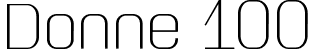 Donne 100 font | Donne.otf