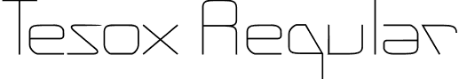 Tesox Regular font | Tesox.otf