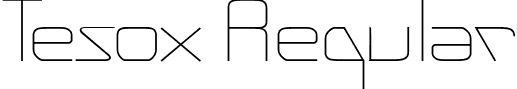 Tesox Regular font | Tesox.ttf