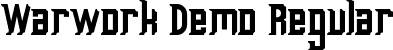 Warwork Demo Regular font | WarworkDemoRegular.ttf