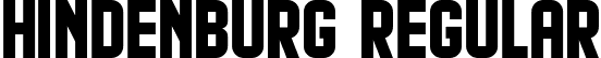 Hindenburg Regular font | Hindenburg.ttf