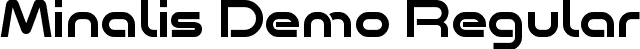 Minalis Demo Regular font | Minalis_Regular_Demo.otf