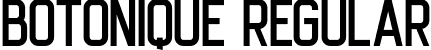 Botonique Regular font | Botonique.otf