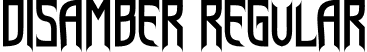 Disamber Regular font | Disamber.otf