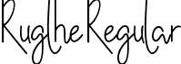 Ruglhe Regular font | Ruglhe.ttf