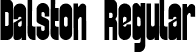 Dalston Regular font | Dalston Italic.ttf