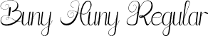 Buny Huny Regular font | Buny Huny Free Personal use.otf