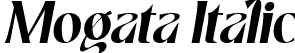 Mogata Italic font | Mogata Italic.ttf