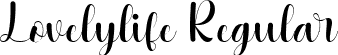 Lovelylife Regular font | Lovelylife.otf