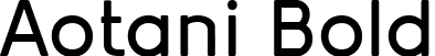 Aotani Bold font | Aotani-Bold.ttf