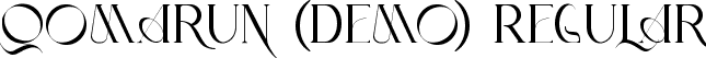 Qomarun (Demo) Regular font | Qomarun (Demo) Regular.ttf