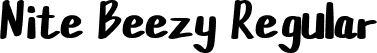 Nite Beezy Regular font | Nite Beezy demo.otf