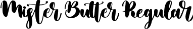 Mister Butter Regular font | Mister Butter.otf