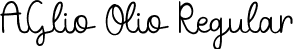 AGlio Olio Regular font | AGlioOlio.ttf