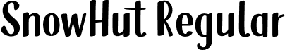 SnowHut Regular font | SnowHut.ttf