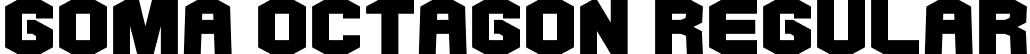 Goma Octagon Regular font | gomarice_goma_octagon.ttf