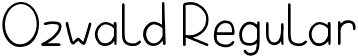 Ozwald Regular font | Ozwald.ttf