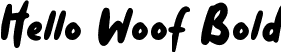 Hello Woof Bold font | HelloWoof-Bold.ttf