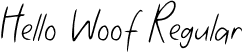 Hello Woof Regular font | HelloWoof.ttf