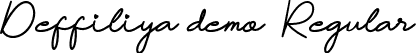 Deffiliya demo Regular font | deffiliya demo.otf