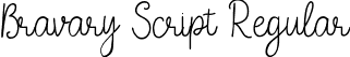 Bravary Script Regular font | Bravary-Script.ttf