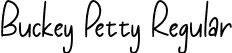 Buckey Petty Regular font | Buckey Petty.otf