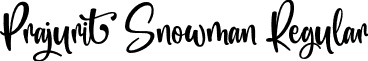 Prajurit Snowman Regular font | Prajurit Snowman.otf